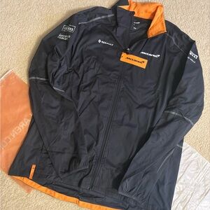 McLaren Black and Orange Windbreaker for Men authentic 100% size XXL